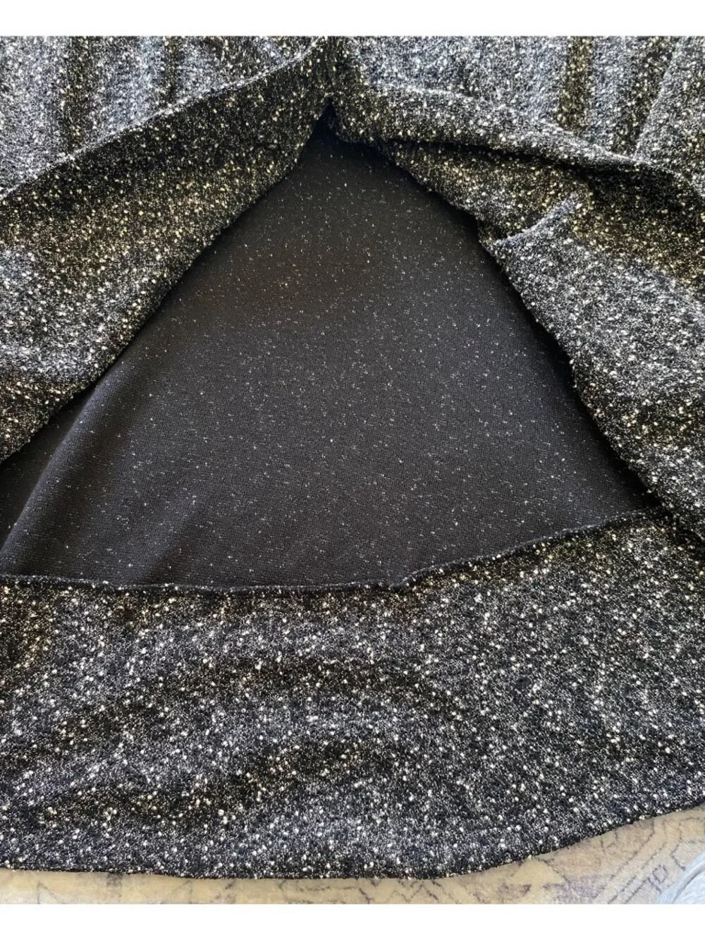 Roamans Womens Black & White Cardigan Jacket‎ Size 34W Button Front Textured Vtg